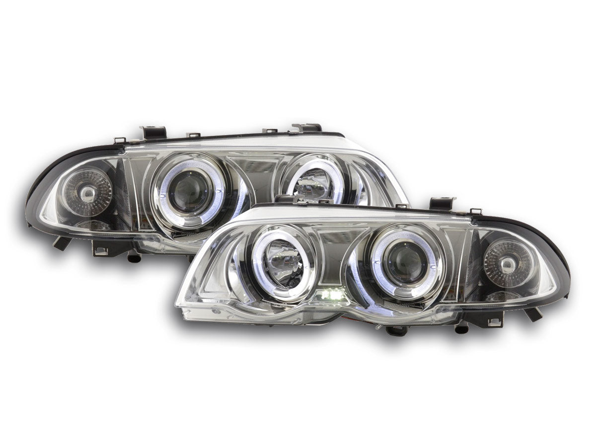 Scheinwerfer Set BMW 3er Limo Typ E46  98-01 chrom