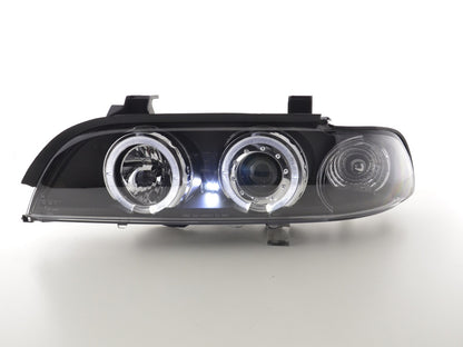 Scheinwerfer Set Angel Eyes BMW 5er E39 Bj. 95-00 schwarz