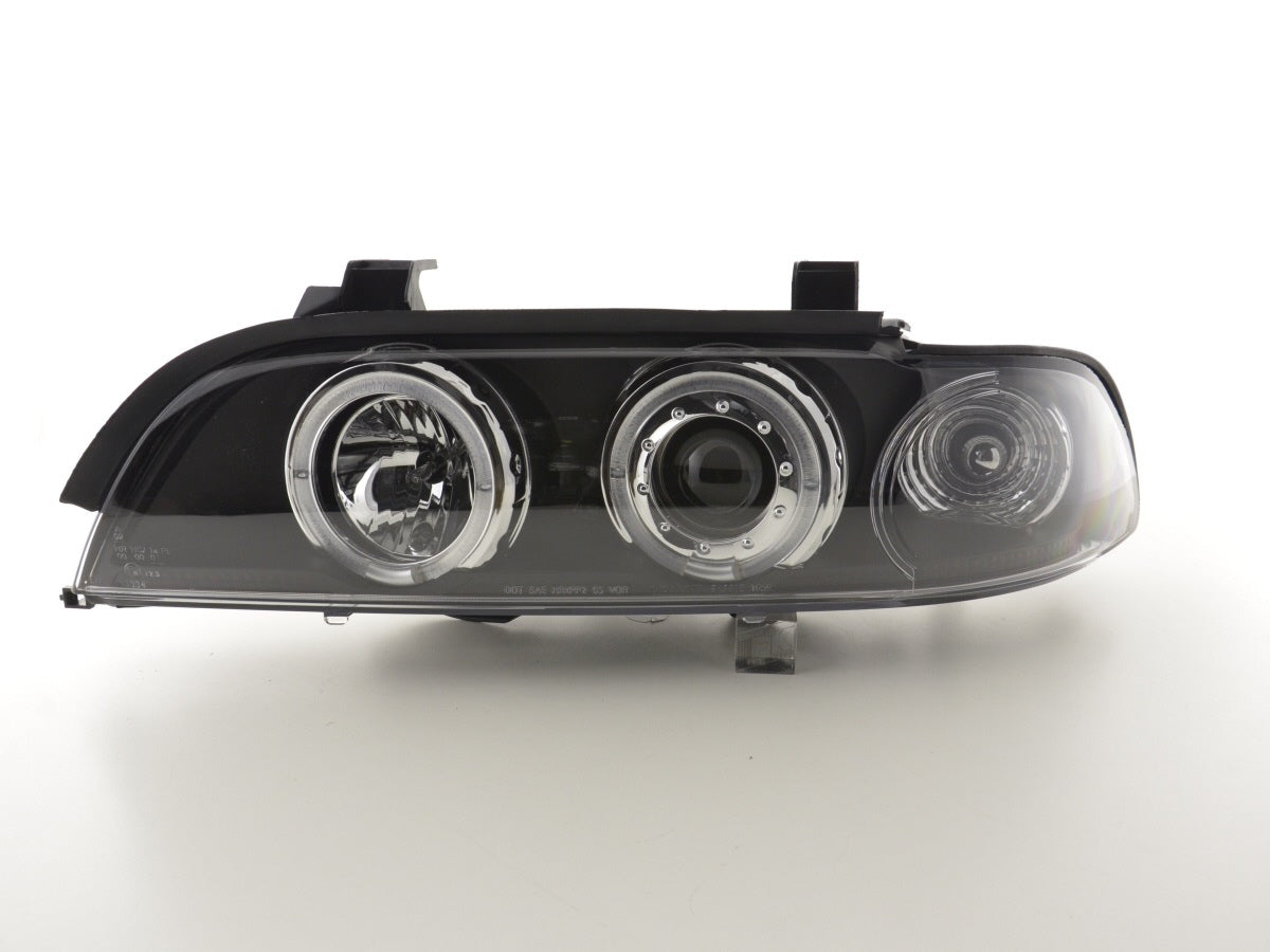 Scheinwerfer Set Angel Eyes BMW 5er E39 Bj. 95-00 schwarz