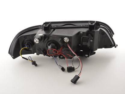 Scheinwerfer Set Angel Eyes BMW 5er E39 Bj. 95-00 schwarz