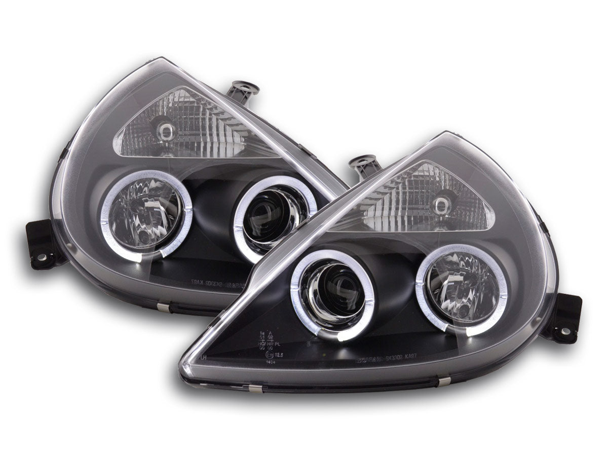 Scheinwerfer Set Ford KA Typ RBT Bj. 97- schwarz