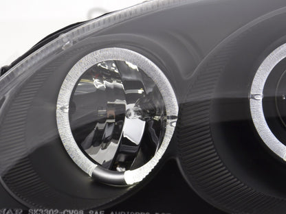 Scheinwerfer Set Honda Civic Coupe/Civic 4-trg. Bj. 96-98 schwarz