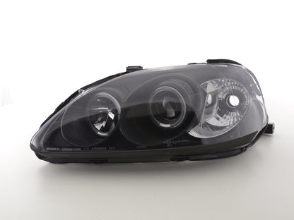 Scheinwerfer Set Honda Civic Coupe/Civic 4-trg. Bj. 99-00 schwarz