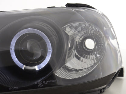 Scheinwerfer Set Honda Civic Coupe/Civic 4-trg. Bj. 99-00 schwarz