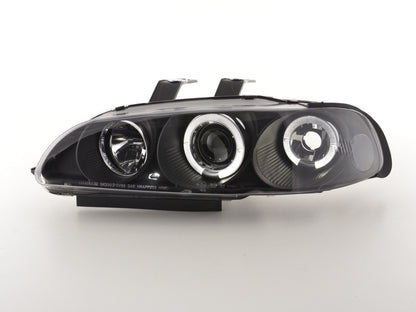 Scheinwerfer Set Honda Civic 4-trg. Bj. 92-95 schwarz
