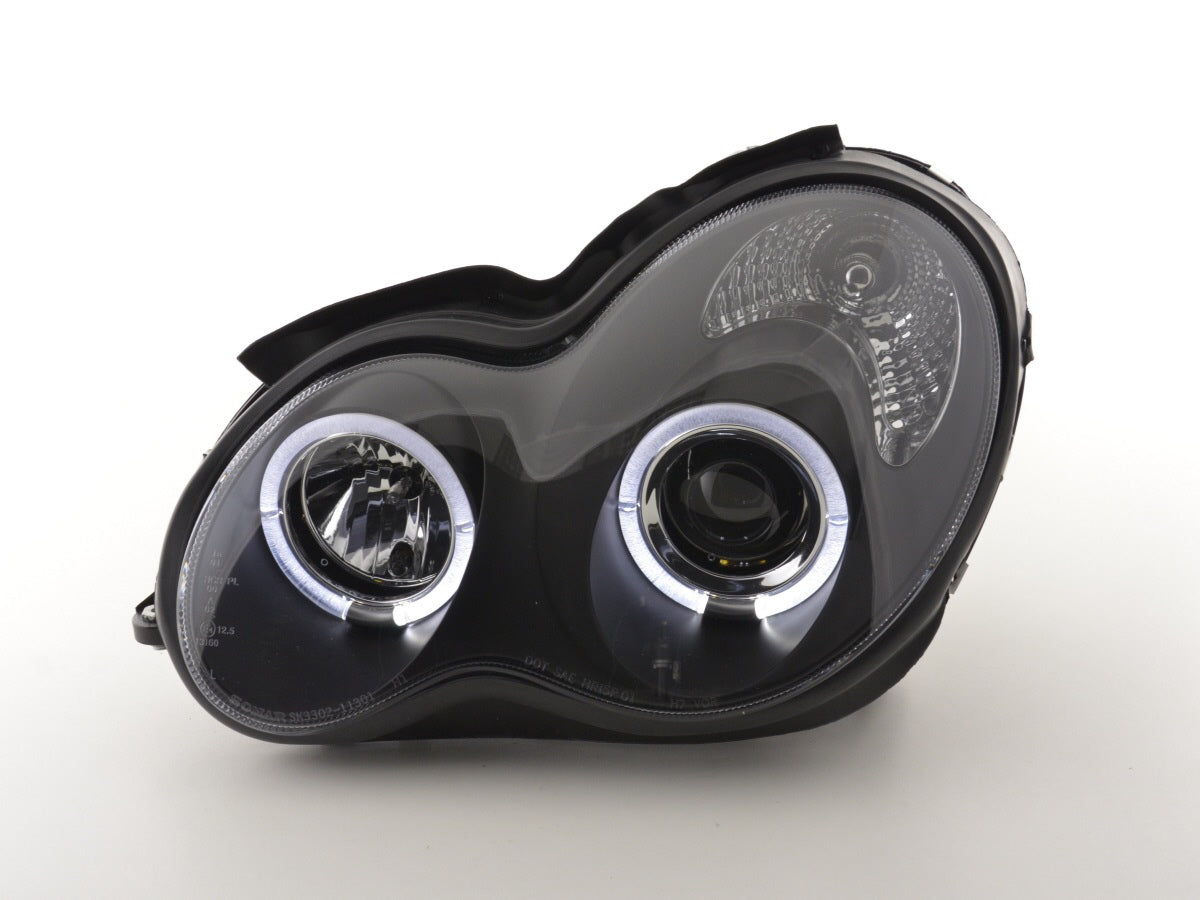 Scheinwerfer Set Mercedes C-Klasse Typ W203 Bj. 00-07 schwarz für Rechtslenker