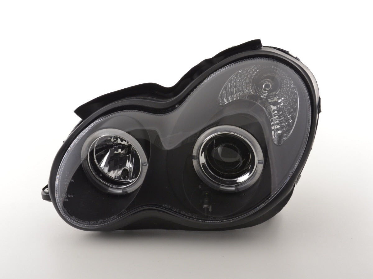 Scheinwerfer Set Mercedes C-Klasse Typ W203 Bj. 00-07 schwarz für Rechtslenker