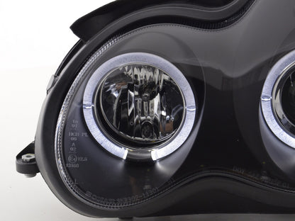 Scheinwerfer Set Mercedes C-Klasse Typ W203 Bj. 00-07 schwarz für Rechtslenker