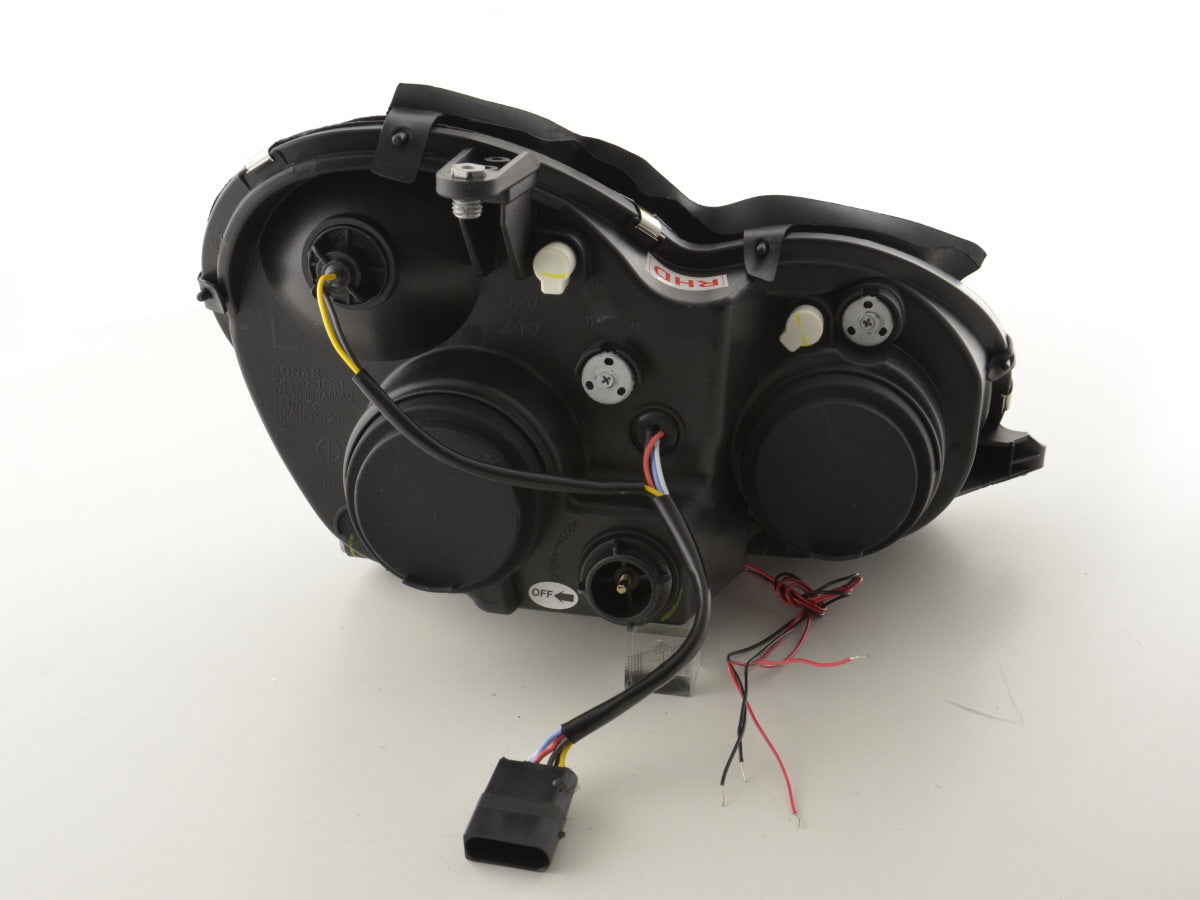 Scheinwerfer Set Mercedes C-Klasse Typ W203 Bj. 00-07 schwarz für Rechtslenker