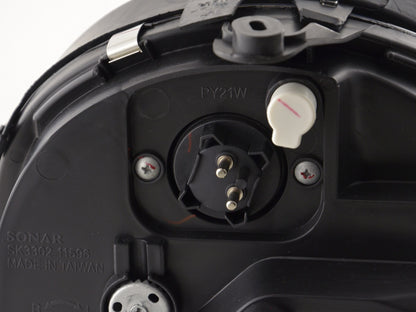 Scheinwerfer Set Angel Eyes Mercedes E-Klasse Typ W210 Bj. 99-01 schwarz