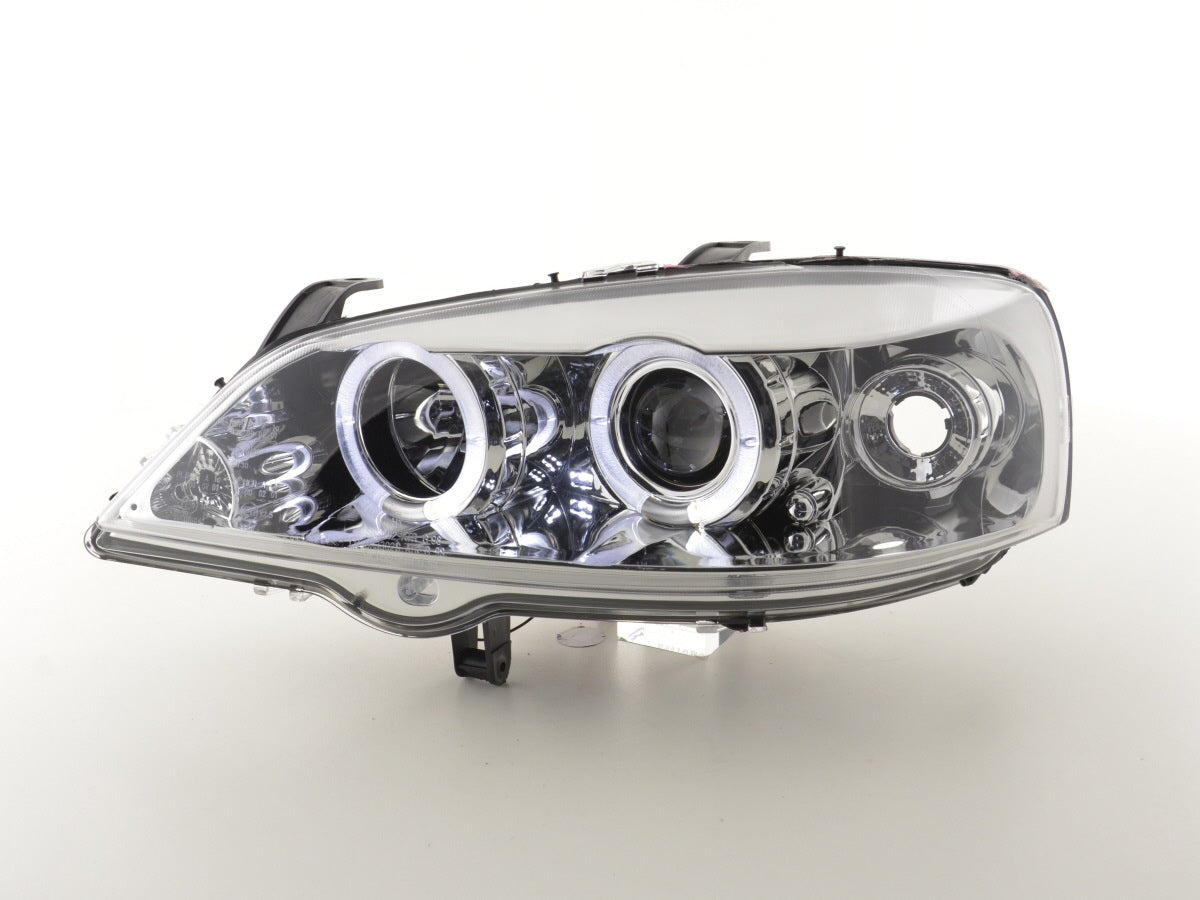 Scheinwerfer Set Angel Eyes Opel Astra G Bj. 98-03 chrom