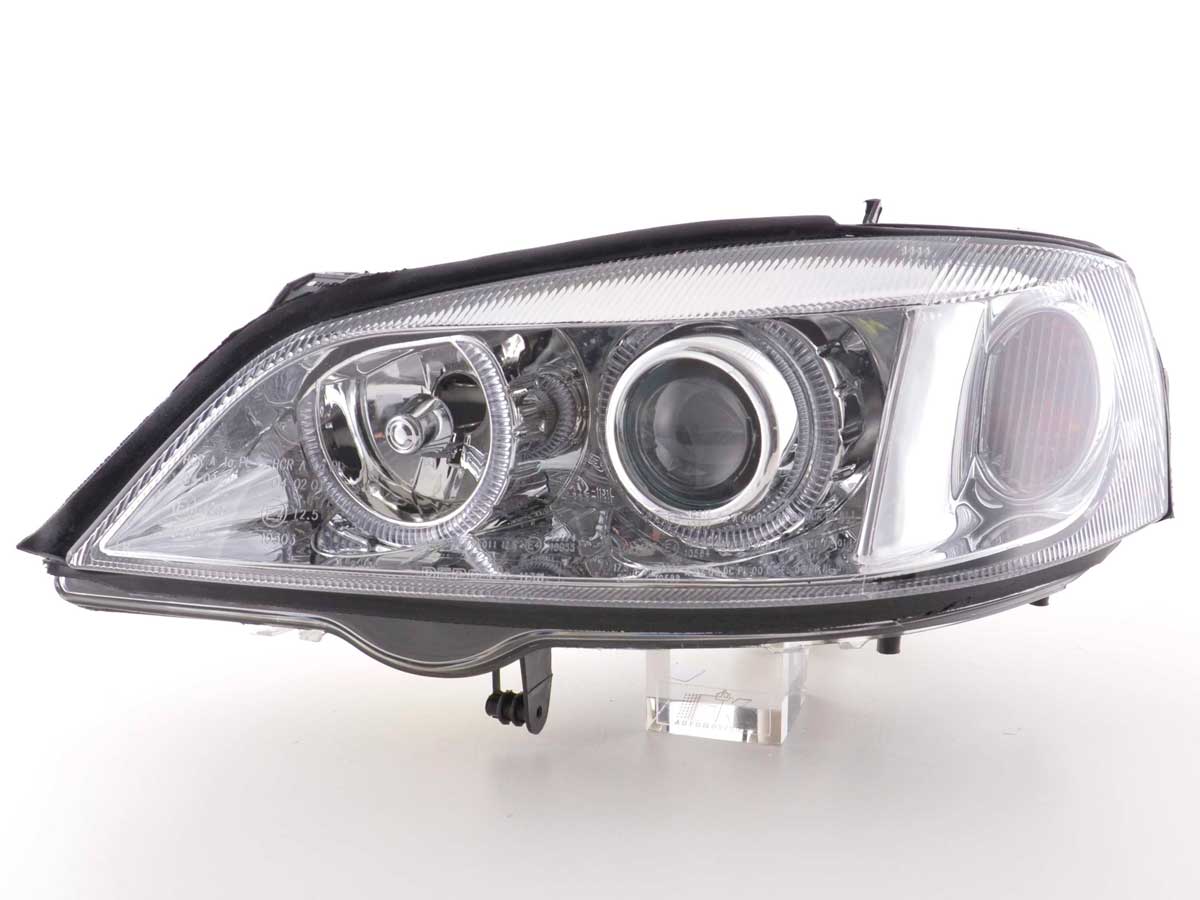 Scheinwerfer Set Angel Eyes Opel Astra G Bj. 98-03 chrom
