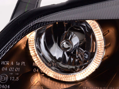 Scheinwerfer Set Angel Eyes Opel Astra G Bj. 98-03 schwarz
