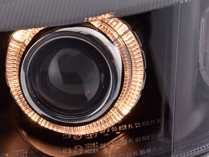 Scheinwerfer Set Angel Eyes Opel Astra G Bj. 98-03 schwarz