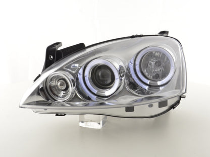 Scheinwerfer Set Opel Corsa C Bj. 01-06 chrom
