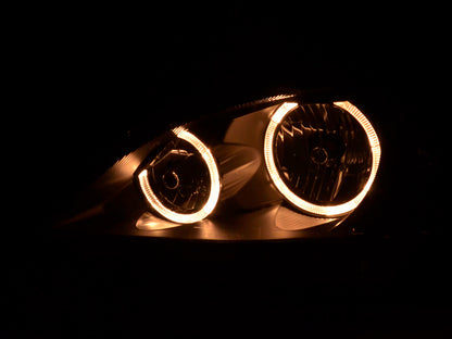 Scheinwerfer Set Angel Eyes Opel Corsa C  01-06 schwarz