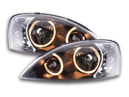 Scheinwerfer Set Angel Eyes Opel Corsa C  01-06 schwarz