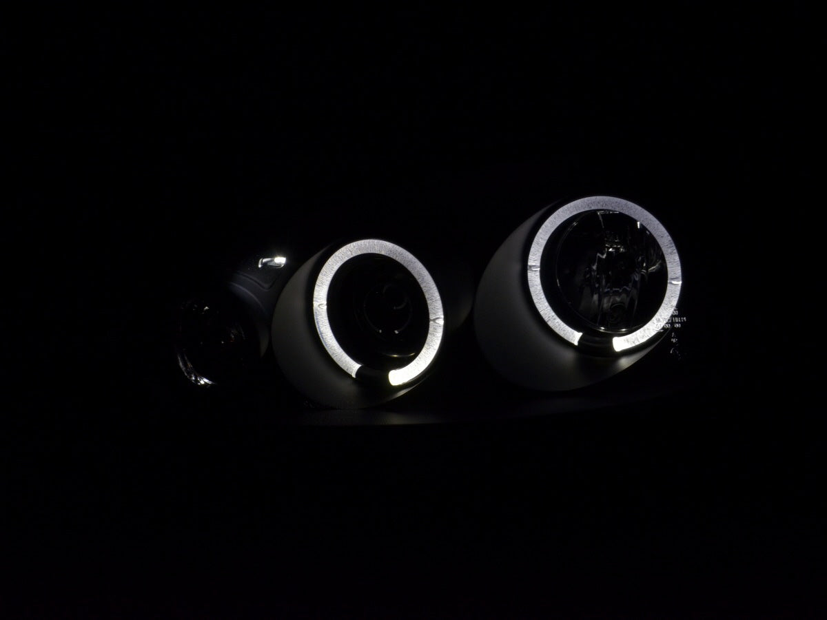 CR-Lights Angel Eyes Scheinwerfer Set in schwarz für Opel Corsa C