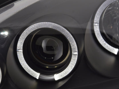 Scheinwerfer Set Angel Eyes Opel Corsa C Bj. 01-06 schwarz