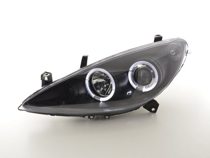 Scheinwerfer Set Peugeot 307 Bj. 01-06 schwarz