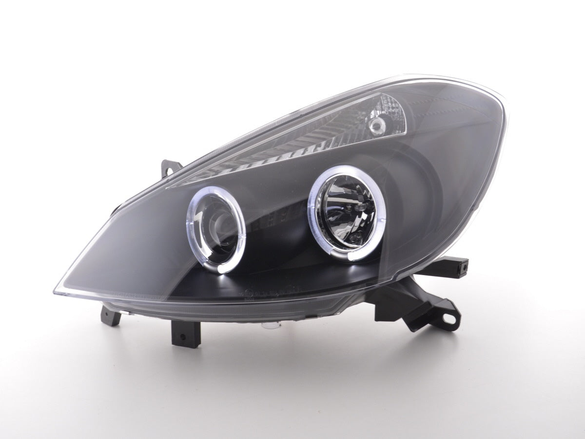 Scheinwerfer Set Renault Clio Typ R Bj. 05- schwarz (Nur für Rechtslenker)