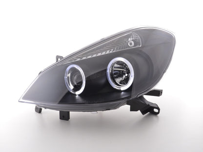 Scheinwerfer Set Renault Clio Typ R Bj. 05- schwarz (Nur für Rechtslenker)