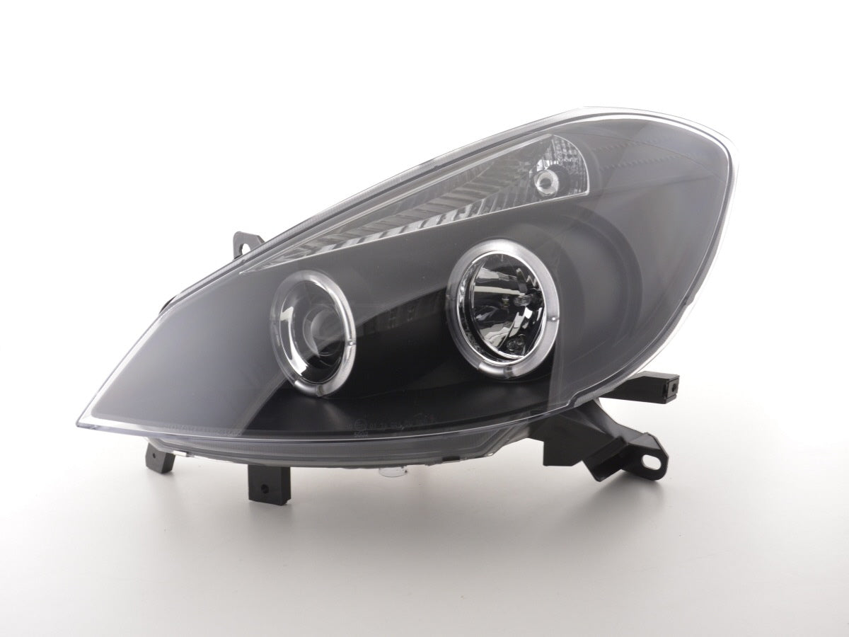 Scheinwerfer Set Renault Clio Typ R Bj. 05- schwarz (Nur für Rechtslenker)