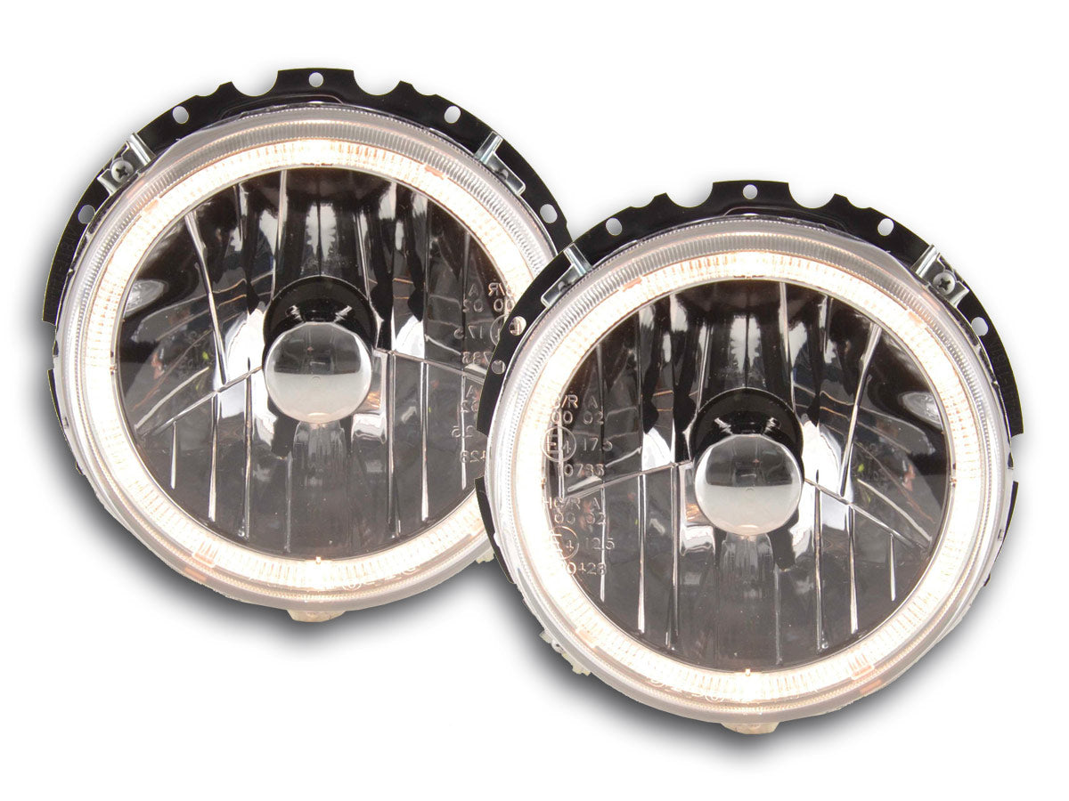 Scheinwerfer Set Angel Eyes VW Golf 1 Typ 17  74-83 chrom