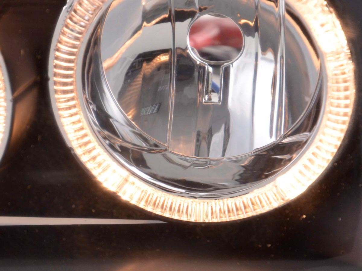 Scheinwerfer Set Angel Eyes VW Golf 3 Typ 1HXO, 1 EXO  91-97 schwarz