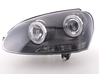 Scheinwerfer Set Angel Eyes VW Golf 5 Typ 1K  03-08 schwarz