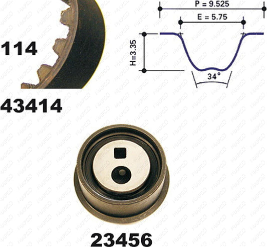 MAPCO Zahnriemensatz 23416