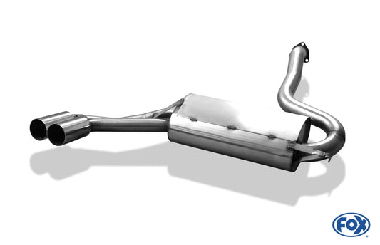 FOX Audi 80/90 Typ 85 quattro Facelift Endschalldämpfer - 2x76 Typ 10