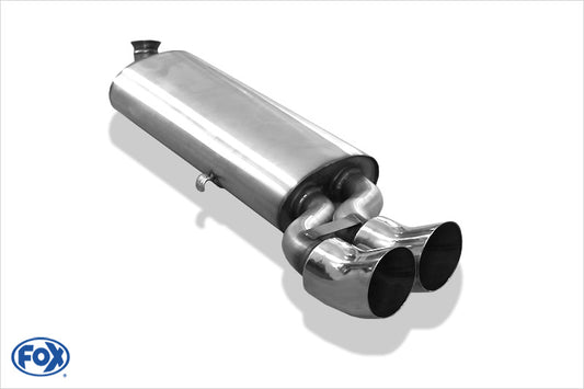 FOX Audi 80/90 Typ 81 Endschalldämpfer auf Serie - 2x76 Typ 18