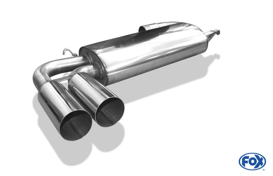 FOX Audi 80/90 Typ 89 quattro Endschalldämpfer quer - 2x76 Typ 10