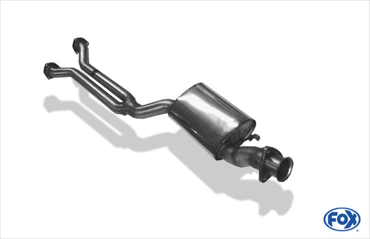 FOX Audi 80/90 Typ 89 quattro Vorschalldämpfer für Modelle mit langem Kat (Gesamtlänge Flansch/ Flansch ca. 1,6m)