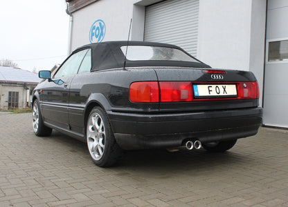 FOX Audi 80/90 - Typ 89, B3 Limousine/ Coupe/ 80 B4 - Cabrio Endschalldämpfer - 2x76 Typ 13