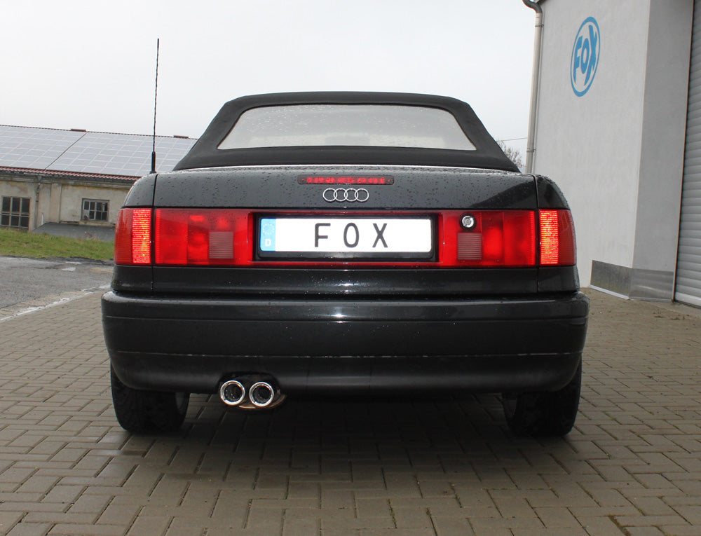 FOX Audi 80/90 - Typ 89, B3 Limousine/ Coupe/ 80 B4 - Cabrio Endschalldämpfer - 2x76 Typ 13