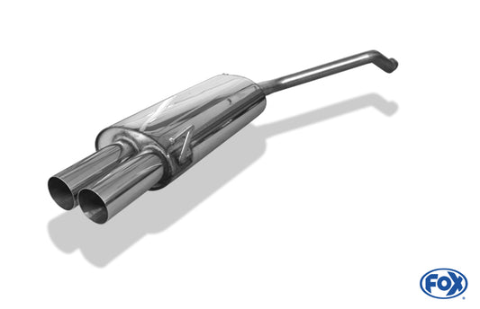 FOX Audi 80 Typ B4 Limousine & Avant Endschalldämpfer zweiflutig - 2x76 Typ 10