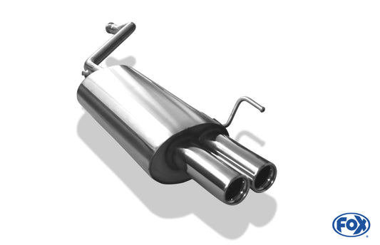 FOX Audi 80 Typ B4 Limousine & Avant Endschalldämpfer zweiflutig - 2x76 Typ 13