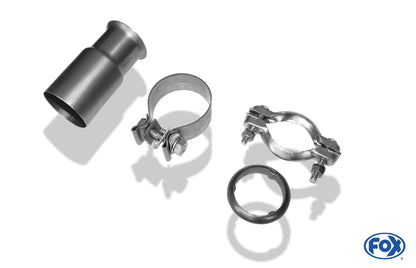 FOX Audi 80 Typ B4 Limousine & Avant Endschalldämpfer Ø63,5mm - 2x76 Typ 13