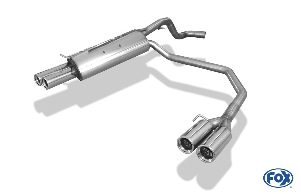 FOX VW Beetle Typ 1C/ 9C Endschalldämpfer Ausgang rechts/links - 2x76 Typ 13 rechts/links