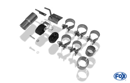 FOX VW Golf IV Endschalldämpfer Ausgang rechts/links - 2x76 Typ 13 rechts/links