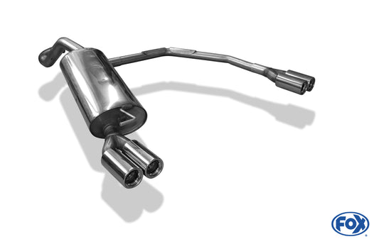 FOX Audi A3 Typ 8L Endschalldämpfer  Ausgang rechts/links Ø63,5mm - 2x76 Typ 13 rechts/links
