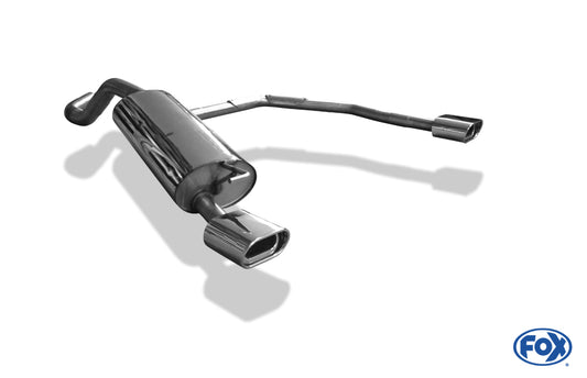 FOX Audi A3 Typ 8L Endschalldämpfer  Ausgang rechts/links Ø63,5mm - 135x80 Typ 53 rechts/links