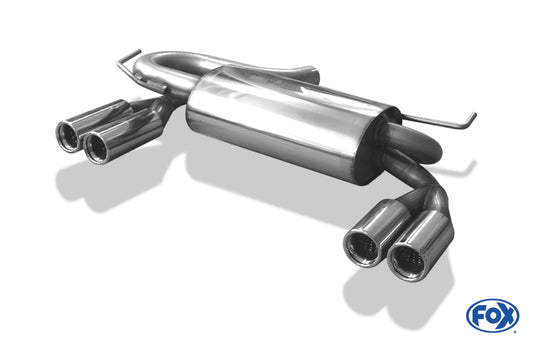 FOX Audi S3 Typ 8L Endschalldämpfer Ausgang rechts/links Ø 63,5mm - 2x76 Typ 13 rechts/links