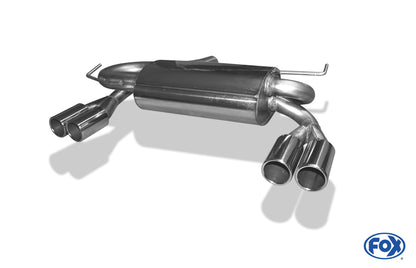 FOX Audi A3 Typ 8L quattro Endschalldämpfer Ausgang rechts/links Ø 63,5mm - 2x76 Typ 12 rechts/links