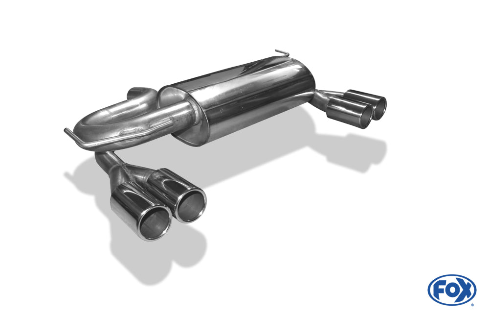 FOX Audi A3 Typ 8L quattro Endschalldämpfer Ausgang rechts/links Ø 63,5mm - 2x76 Typ 12 rechts/links
