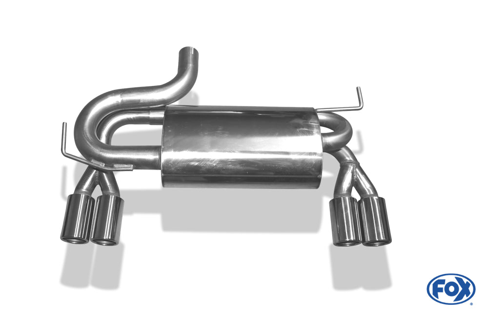 FOX Audi A3 Typ 8L quattro Endschalldämpfer Ausgang rechts/links Ø 63,5mm - 2x76 Typ 12 rechts/links