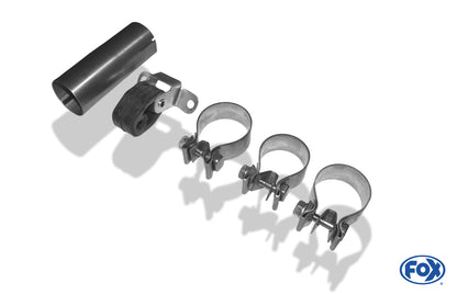 FOX Audi A3 Typ 8L quattro Endschalldämpfer Ausgang rechts/links Ø 63,5mm - 2x76 Typ 12 rechts/links