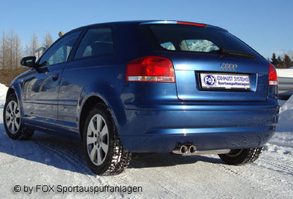 FOX Audi A3 - 8P (3-Türer) Endschalldämpfer - 2x76 Typ 13